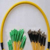 24 Fiber LC/APC ST/UPC 9/125 OS2 Singlemode Patch Cable