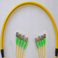 4 Fiber FC/APC FC/APC 9/125 OS2 Singlemode Patch Cable
