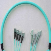 4 Fiber FC/PC LC/PC 50/125 OM3 Multimode Patch Cable