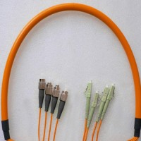 4 Fiber FC/PC LC/PC 50/125 OM2 Multimode Patch Cable