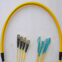 4 Fiber FC/UPC LC/UPC 9/125 OS2 Singlemode Patch Cable
