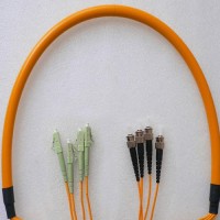 4 Fiber LC/PC ST/PC 62.5/125 OM1 Multimode Patch Cable