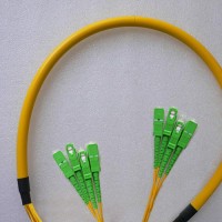 4 Fiber SC/APC SC/APC 9/125 OS2 Singlemode Patch Cable