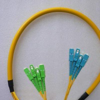 4 Fiber SC/APC SC/UPC 9/125 OS2 Singlemode Patch Cable