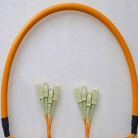 4 Fiber SC/PC SC/PC 50/125 OM2 Multimode Patch Cable