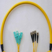 4 Fiber SC/UPC ST/UPC 9/125 OS2 Singlemode Patch Cable