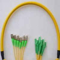6 Fiber FC/APC LC/APC 9/125 OS2 Singlemode Patch Cable