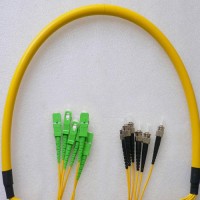 6 Fiber SC/APC ST/UPC 9/125 OS2 Singlemode Patch Cable