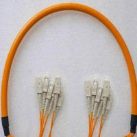 6 Fiber SC/PC SC/PC 50/125 OM2 Multimode Patch Cable