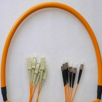 6 Fiber SC/PC ST/PC 62.5/125 OM1 Multimode Patch Cable
