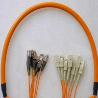 8 Fiber FC/PC SC/PC 50/125 OM2 Multimode Patch Cable