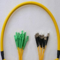 8 Fiber LC/APC ST/UPC 9/125 OS2 Singlemode Patch Cable