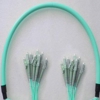 8 Fiber LC/PC LC/PC 50/125 OM4 Multimode Patch Cable