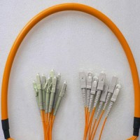 8 Fiber LC/PC SC/PC 50/125 OM2 Multimode Patch Cable