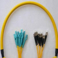 8 Fiber LC/UPC ST/UPC 9/125 OS2 Singlemode Patch Cable