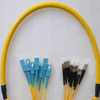 8 Fiber SC/UPC ST/UPC 9/125 OS2 Singlemode Patch Cable