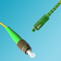 OFNP Plenum FC/APC SC/APC Singlemode Simplex Patch Cable