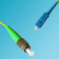 FC/APC to SC 9/125 OS2 Singlemode Simplex Patch Cable
