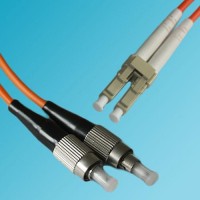 OFNP Plenum FC LC 50 Multimode Duplex Patch Cable