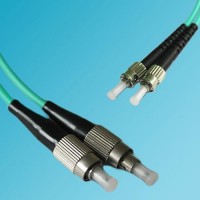 FC to ST 50/125 OM3 Multimode Duplex Patch Cable