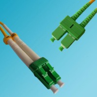 OFNP Plenum LC/APC SC/APC Singlemode Duplex Patch Cable