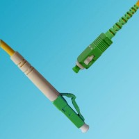 LC/APC to SC/APC 9/125 OS2 Singlemode Simplex Patch Cable