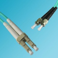 LC to ST 50/125 OM3 Multimode Duplex Patch Cable