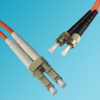 LC to ST 62.5/125 OM1 Multimode Duplex Patch Cable