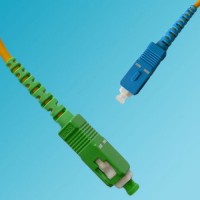 SC/APC to SC 9/125 OS2 Singlemode Simplex Patch Cable