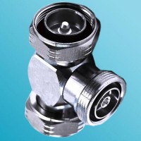 T Type 7/16 DIN Female to Two 7/16 DIN Male Adapter 3 Way