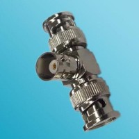 T Type BNC Female to Two BNC Male Adapter 3 Way