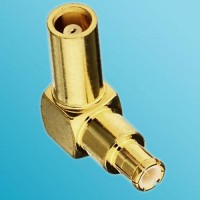 Right Angle MCX Female to MCX Male RF Adapter