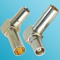 Right Angle MCX Female to MS147 Male RF Adapter
