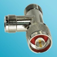 T Type Two N Female to N Male Adapter 3 Way