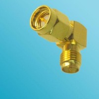 Right Angle RP SMA Female to SMA Male RF Adapter