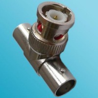 T Type BNC Male to Two BNC Female Adapter 3 Way