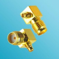 Right Angle MMCX Male to SMA Female RF Adapter