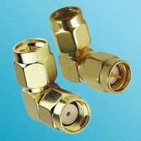 Right Angle RP SMA Male to SMA Male RF Adapter