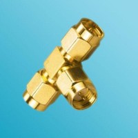 T Type SMA Male to Two SMA Male Adapter 3 Way
