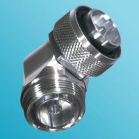 Low PIM Right Angle 7/16 DIN Female to 7/16 DIN Male Adapter