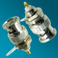 BNC Bulkhead Male Front Mount Solder Cup Connector