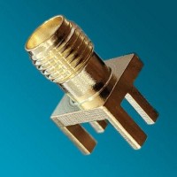 SMA Female Edge Mount For 1.5mm PCB Solder Post Connector