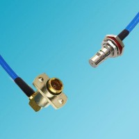 BMA 2 Hole Female R/A to QMA Bulkhead Female Semi-Flexible Cable
