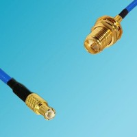 MCX Male to RP SMA Bulkhead Female Semi-Flexible Cable