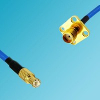 MCX Male to SMA 4 Hole Panel Mount Female Semi-Flexible Cable