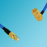 MCX Male to SMA Male Right Angle Semi-Flexible Cable
