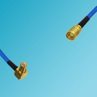 MCX Male Right Angle to SMB Female Semi-Flexible Cable