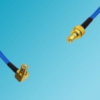 MCX Male Right Angle to SMB Male Semi-Flexible Cable