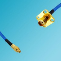 MMCX Male to SMA 4 Hole Panel Mount Female Semi-Flexible Cable