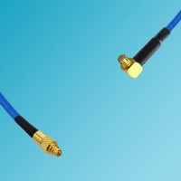 MMCX Male to SMP Female Right Angle Semi-Flexible Cable